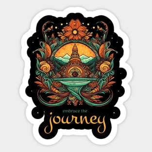 embrace the journey Sticker